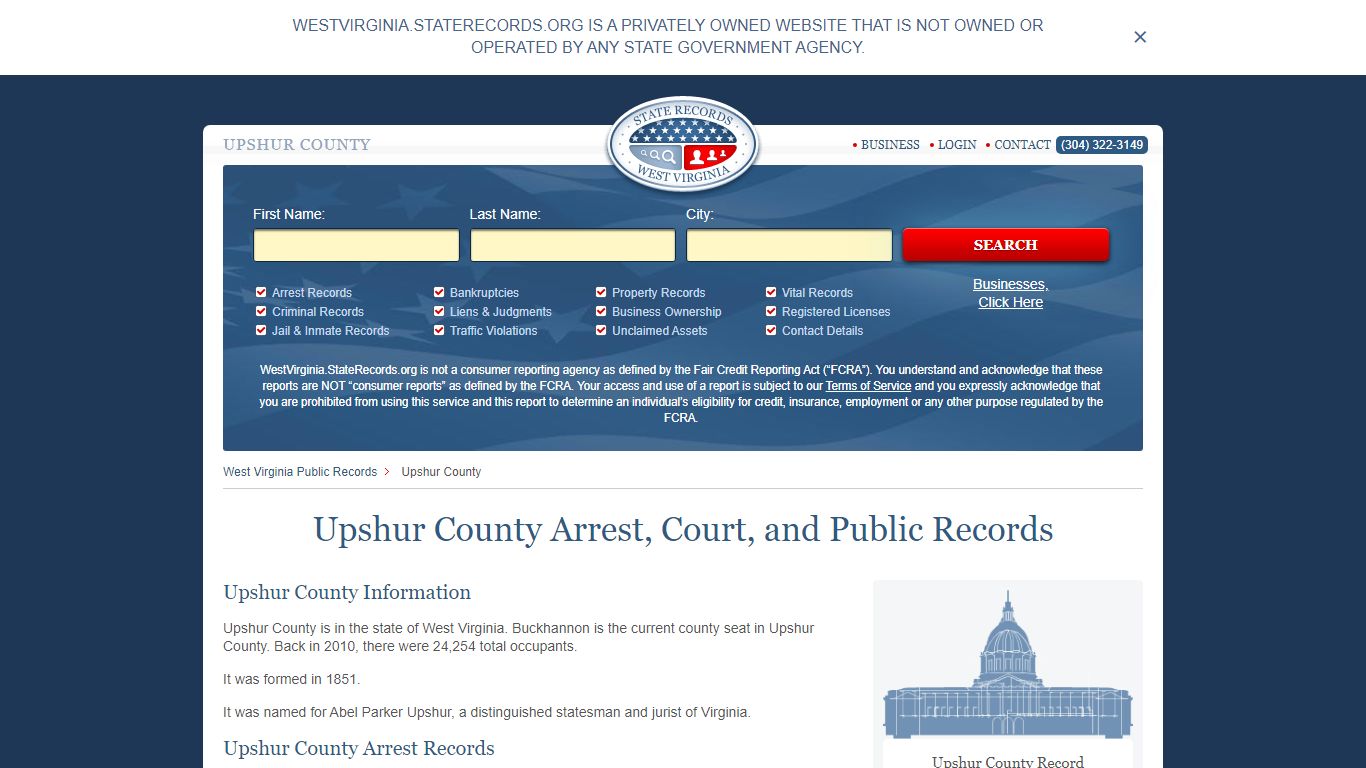 Upshur County Arrest, Court, and Public Records